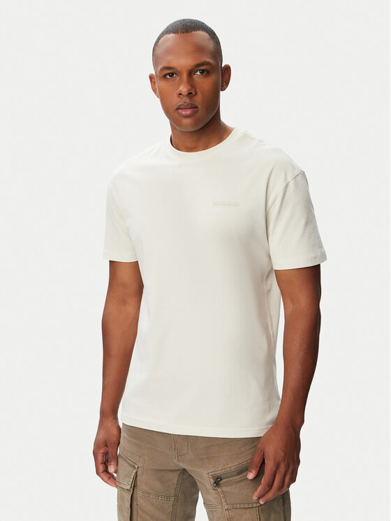 Napapijri Tricou Yourte NP0A8AU2 Crem Relaxed Fit