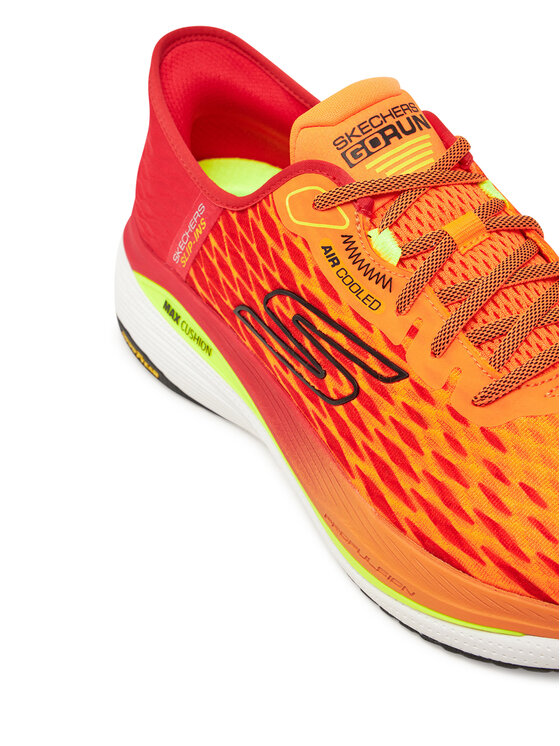 Skechers Skechers Buty do biegania Slip-Ins: Max Cushioning Propulsion - Vitality 220510/ORMT Pomarańczowy