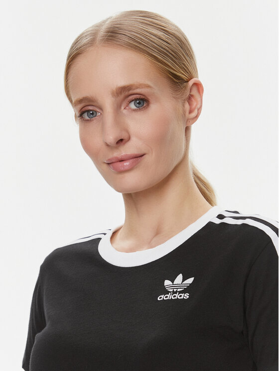 adidas adidas Tricou adicolor Classics 3-Stripes GN2900 Negru Regular Fit