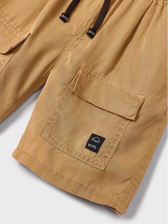 Mayoral Mayoral Pantaloncini di tessuto 3237 Beige Regular Fit