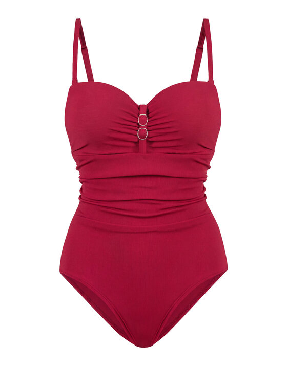 Miss Lou Miss Lou Costume da bagno J-ML033 Bordeaux
