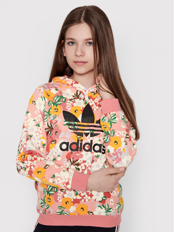 Adidas floral top shop