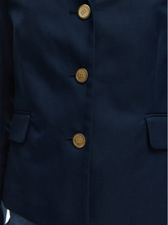 Tommy Hilfiger Tommy Hilfiger Sako WW0WW49335 Tmavomodrá Slim Fit