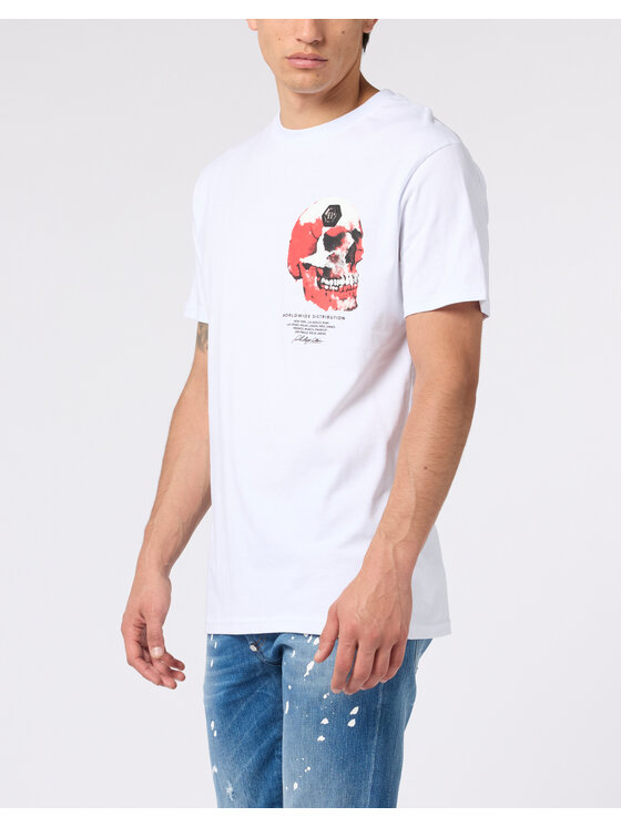 PHILIPP PLEIN PHILIPP PLEIN T-Shirt 28969 Biały Regular Fit