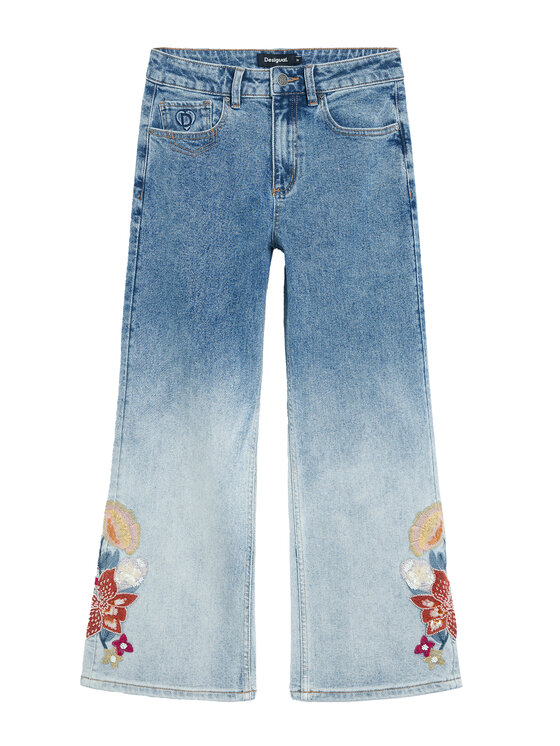 Desigual Desigual Jeansy Coco 26SWDD20 Modrá Straight Fit