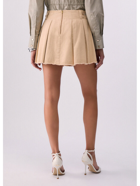 Liu Jo Liu Jo Spódnica mini WA6186T433AX0762 Beżowy Regular Fit