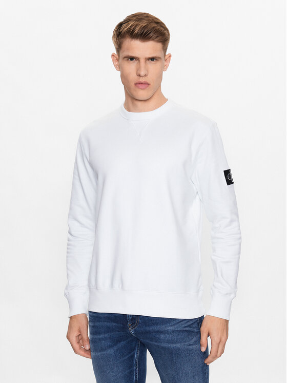 Calvin Klein Jeans Calvin Klein Jeans Mikina J30J323426 Bílá Regular Fit