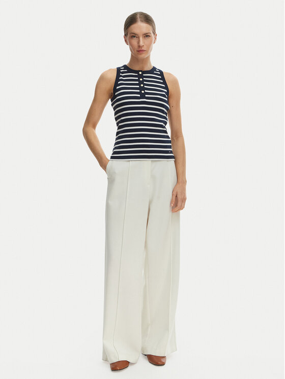 Tommy Hilfiger Tommy Hilfiger Top WW0WW49251 Tamnoplava Slim Fit