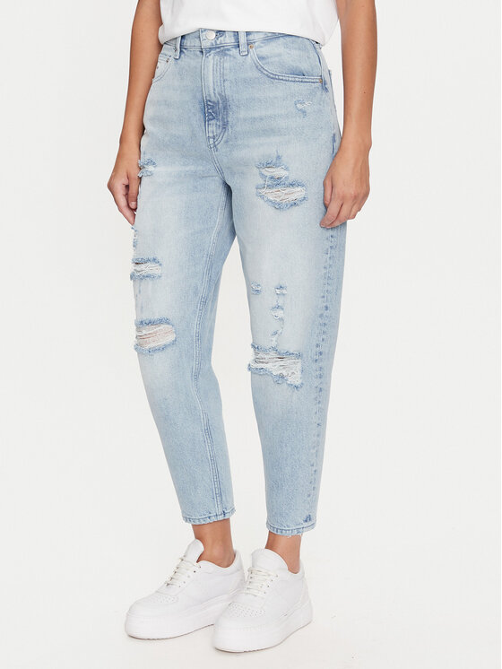 Tommy Jeans Tommy Jeans Traperice DW0DW19612 Plava Regular Fit