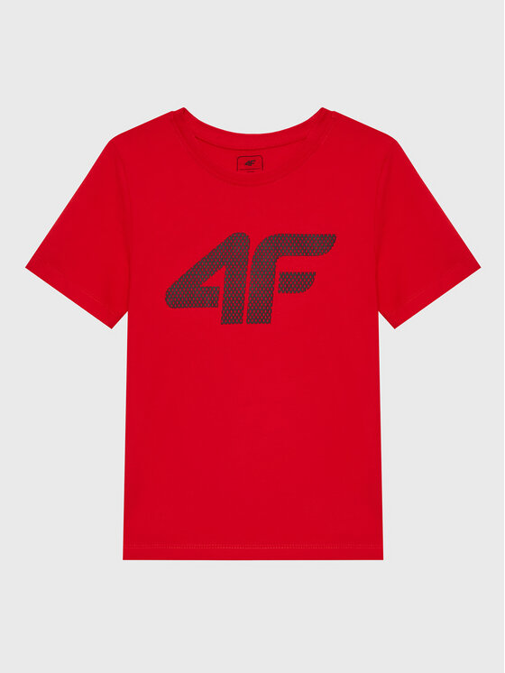 4F Tricou HJZ22-JTSM002 Roșu Regular Fit