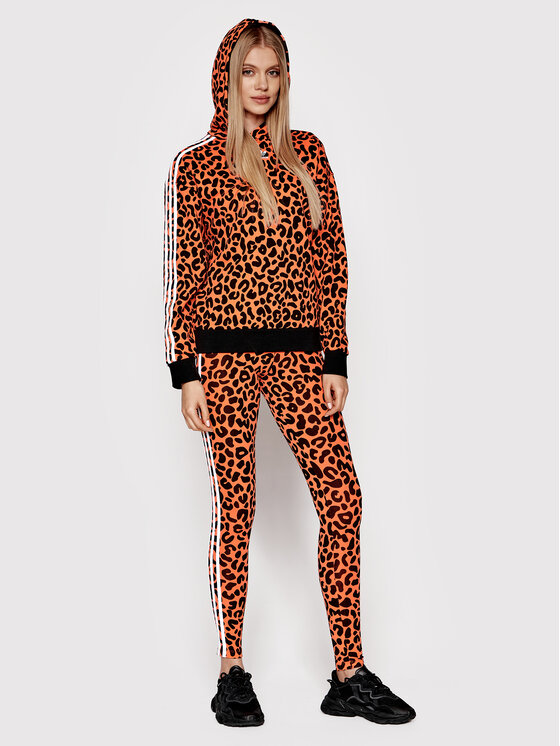 Felpa RICH MNISI Hoodie HC4476 Arancione Relaxed
