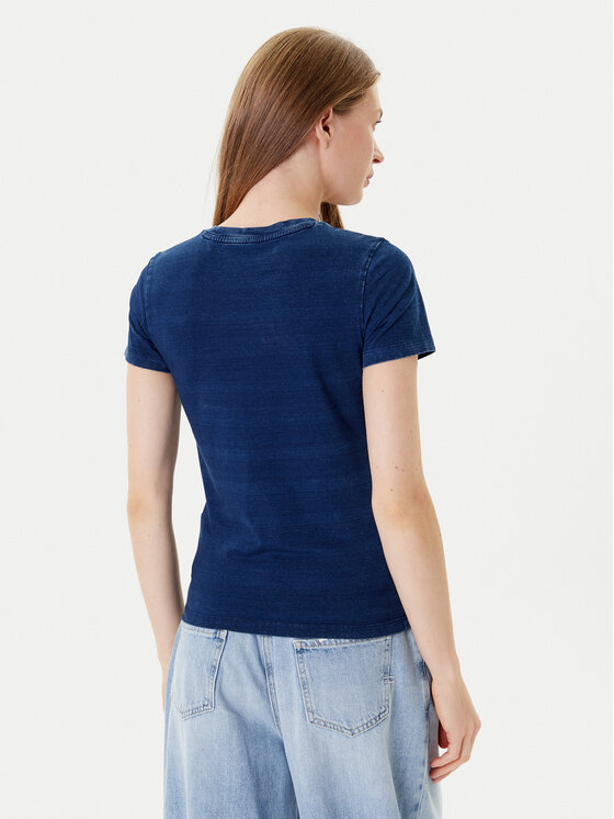 Guess Jeans Guess Jeans T-krekls W5GI41 KCTL1 Tumši zils Slim Fit