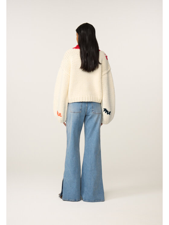 Fabienne Chapot Fabienne Chapot Sweter 7029-1607-72 Biały Regular Fit