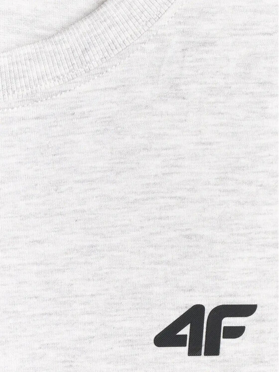 4F 4F T-Shirt 4FWMM00TTSHM3341-27M Szary jasny Active Fit