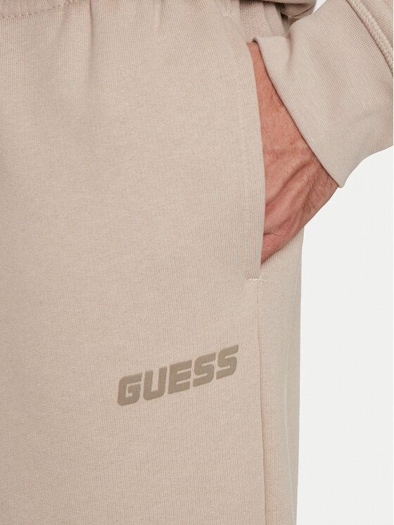 Guess Guess Долнище анцуг Emis Z4YB00 KAIJ1 Бежов Relaxed Fit