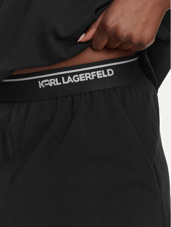 KARL LAGERFELD KARL LAGERFELD Pijama B2W45005 Negru Regular Fit