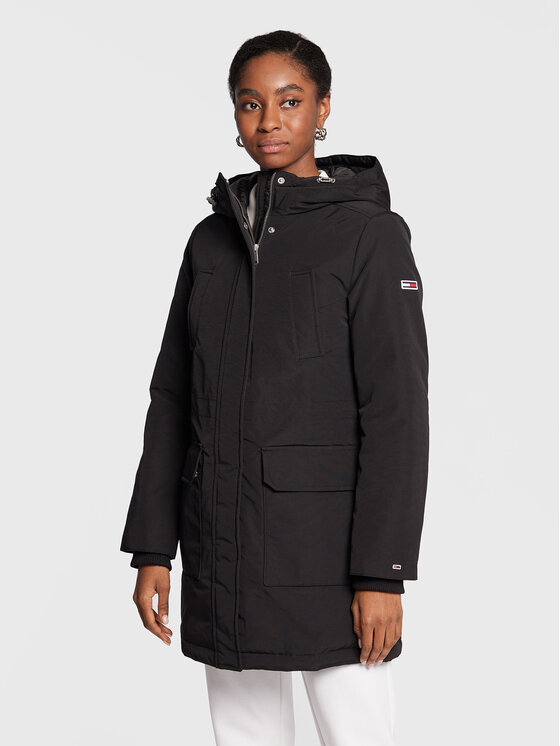 Tommy Jeans Tommy Jeans Pernata jakna Technical DW0DW14684 Crna Regular Fit