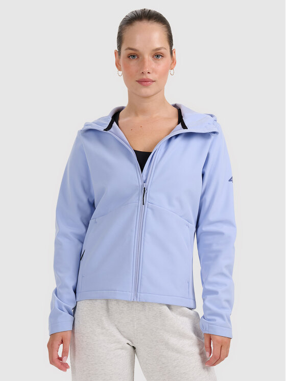 4F 4F Kurtka przejściowa MIDSHOP TEXTILE Niebieski Slim Fit