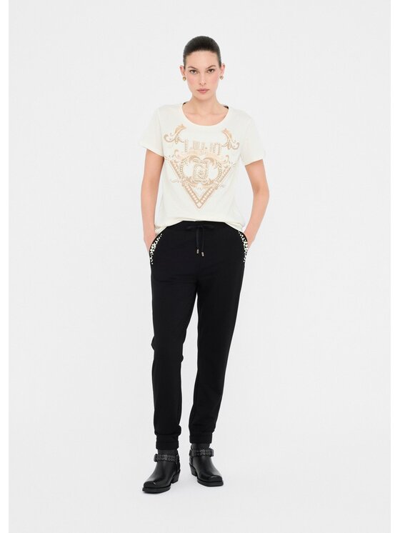 Liu Jo Liu Jo T-Shirt TF5280JS923M9818 Biały Regular Fit