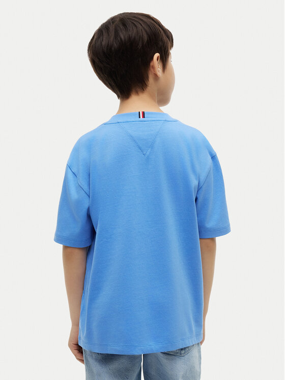 Tommy Hilfiger Tommy Hilfiger Тишърт Heritage KB0KB10340 Син Regular Fit