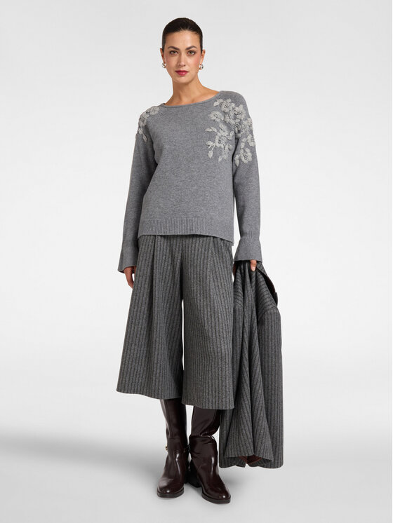 Elena Mirò Elena Mirò Maglione M099Z000864N013 Grigio Regular Fit