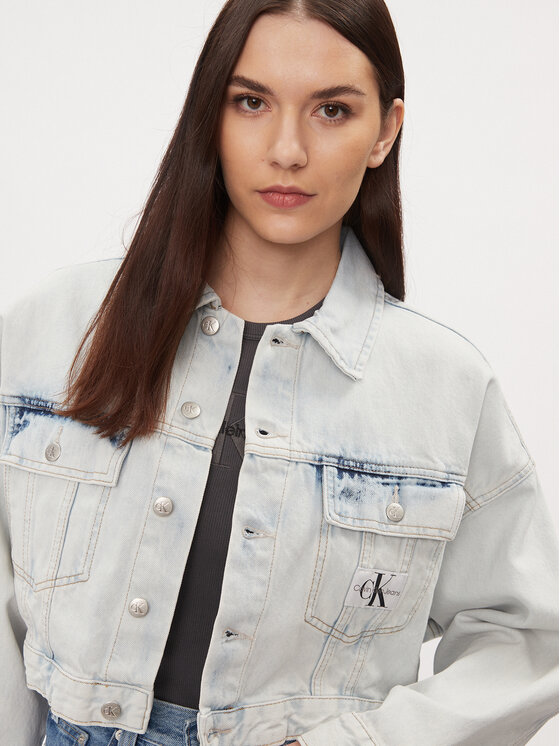 Calvin Klein Jeans Calvin Klein Jeans Τζιν μπουφάν J20J222874 Μπλε Oversize
