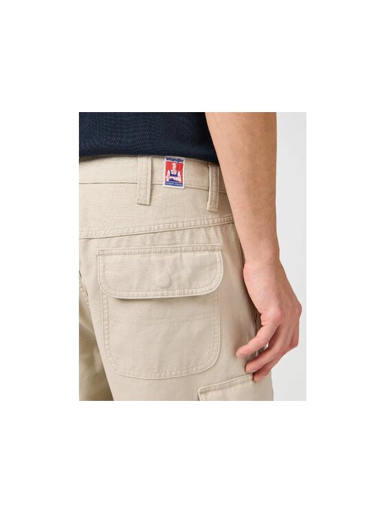 Wrangler Wrangler Pantaloncini di tessuto CJ CARGO Beige Straight Fit