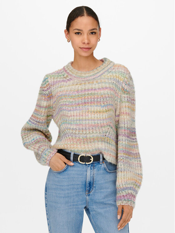 ONLY ONLY Džemper 15259443 Šarena Regular Fit