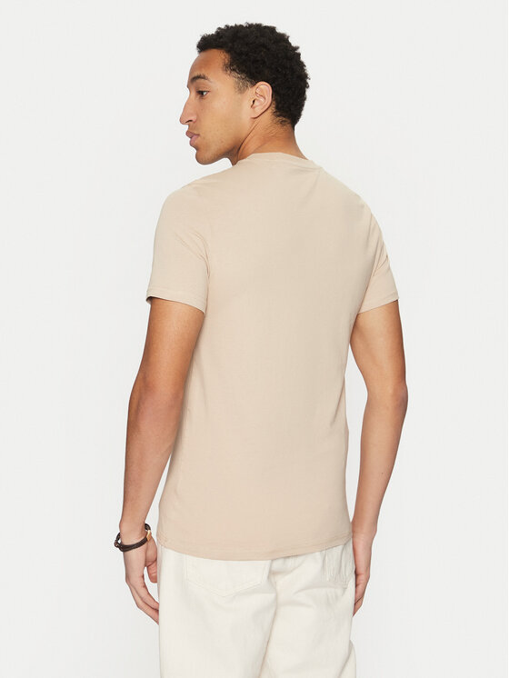 Guess Guess T-krekls M2YI72 I3Z14 Bēšs Regular Fit