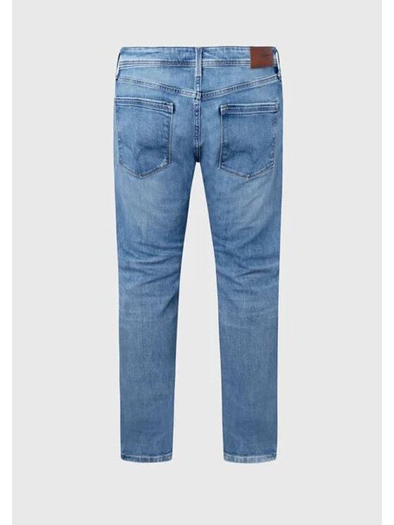Pepe Jeans Pepe Jeans Kalhoty z materiálu PM206326WM82 000 Modrá Taper Fit