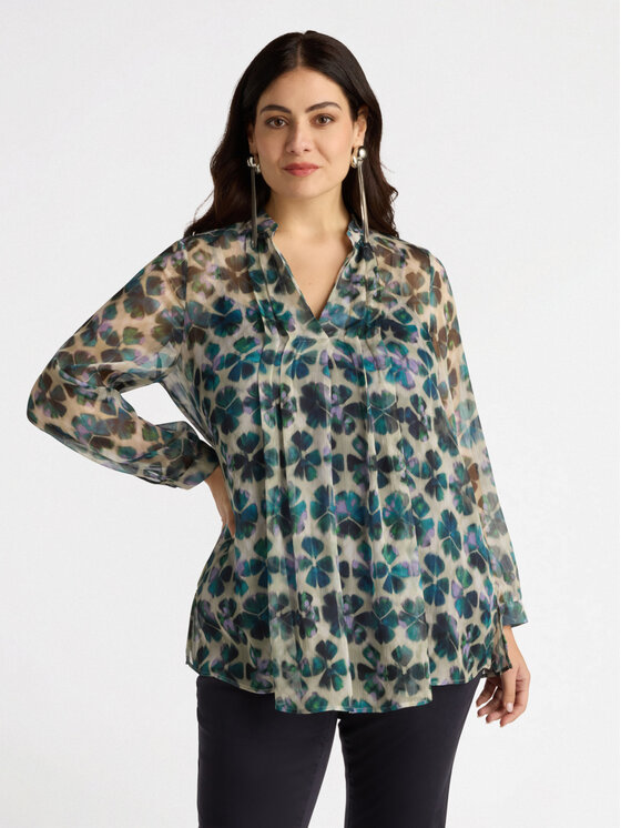 Fiorella Rubino Fiorella Rubino Blusa 2788T002286N0S5 Verde A-Line Fit