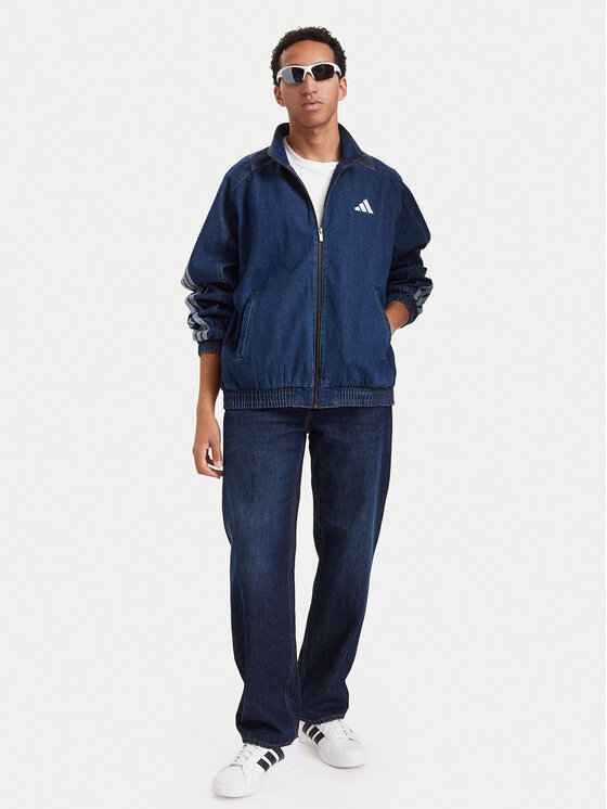 adidas adidas Τζιν μπουφάν Stadium KV8345 Μπλε Loose Fit
