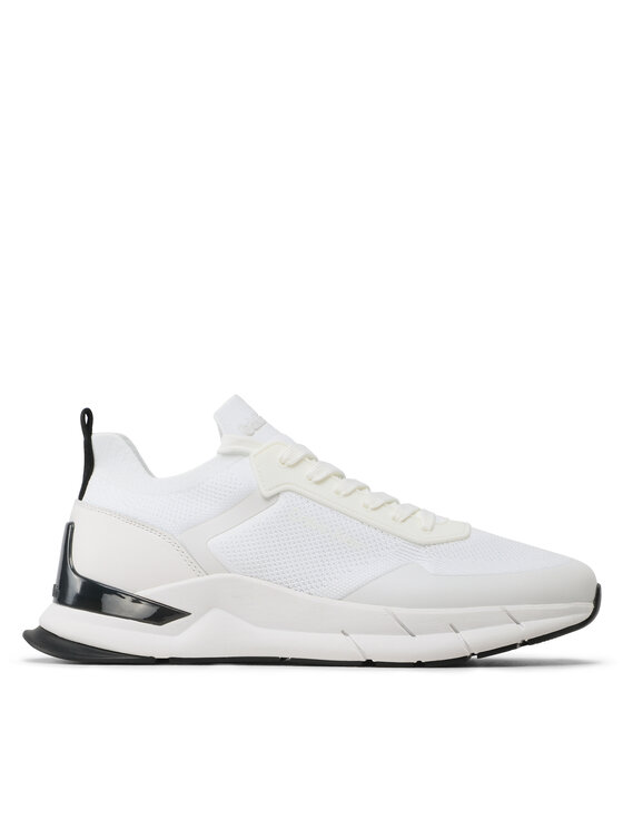Sneakers Low Top Lace Up Mix HM0HM00918 Bianco