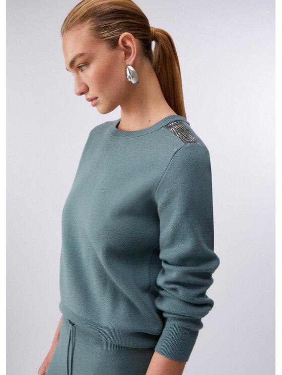 Liu Jo Liu Jo Maglione TA6043MS59L76009 Verde Regular Fit