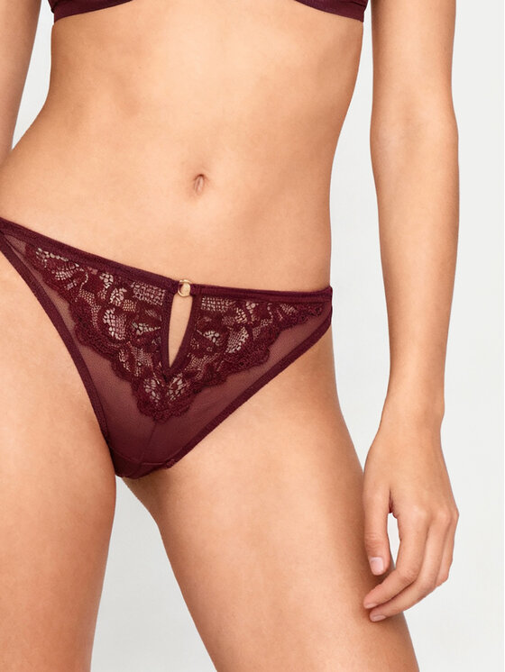 Hunkemöller Hunkemöller Stringtanga 302380 Dunkelrot