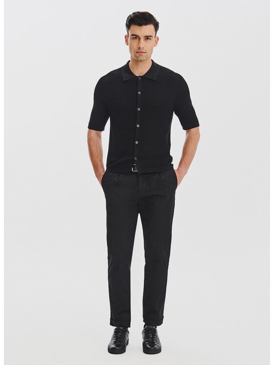Pako Lorente Pako Lorente Polo P25WF-TX-006 Czarny Classic Fit