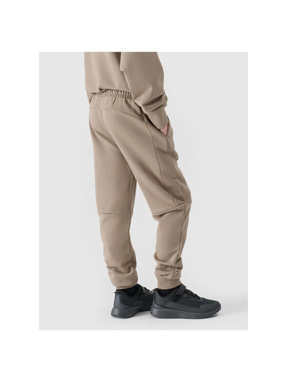 4F 4F Pantaloni da tuta 4FJWSS25TTROM1103-83S Marrone Regular Fit