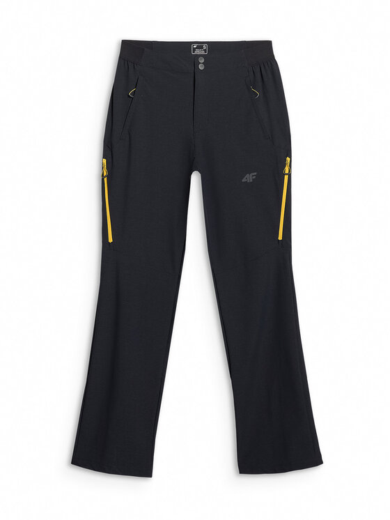 4F 4F Spodnie outdoor HALNY Czarny Regular Fit