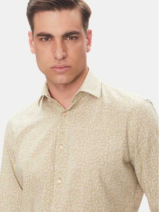 Pierre Cardin Pierre Cardin Košeľa C6 41017.0451 Béžová Modern Fit