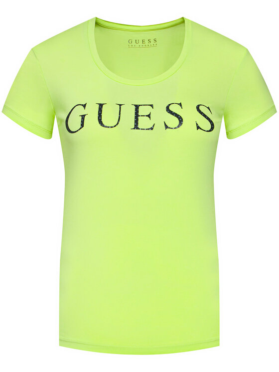 Guess T shirt Emma W0YI0F J1300 Verde Regular Fit Modivo