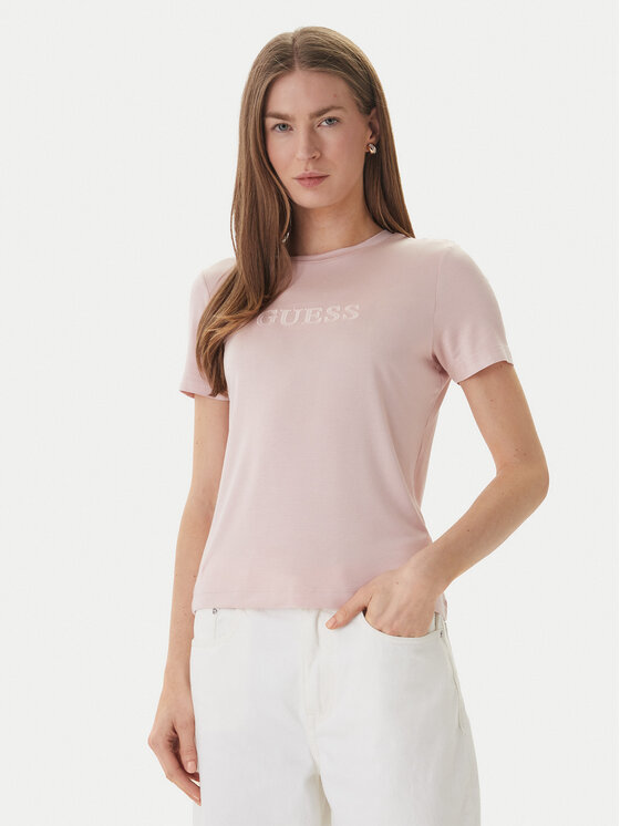 Guess Tricou O6GI00 KBF92 Roz Regular Fit