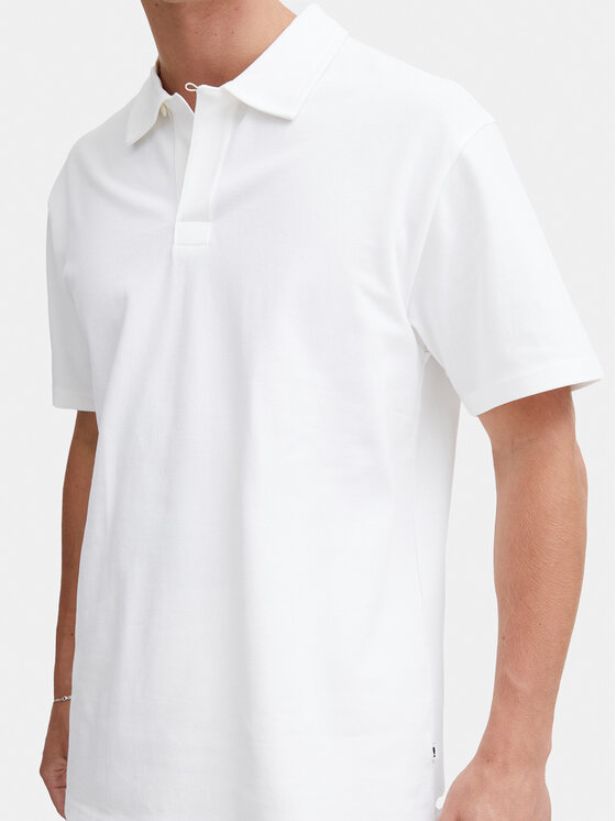 Solid Solid Tricou polo 21108171 Alb Regular Fit