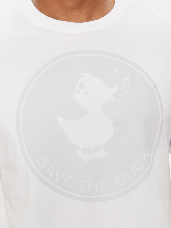 Save The Duck Save The Duck Tricou DT1716M BESY18 Alb Regular Fit