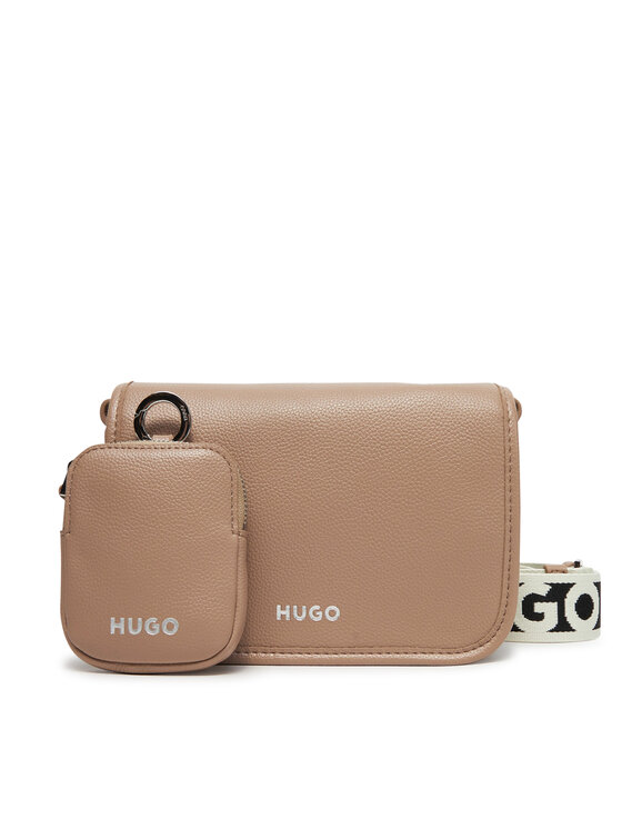 Geantă HUGO Bel Crossbody Flap 50541869 Bej