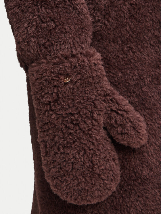 Rinascimento Rinascimento Mākslīgās ādas kažoks CFC0127146003 Tumši brūna Oversize