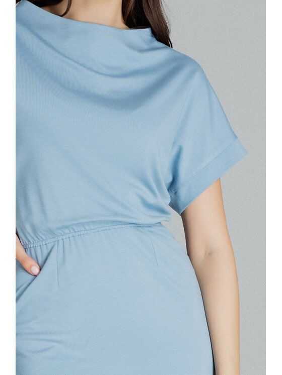 Lenitif Lenitif Vestito L087 Blu Regular Fit