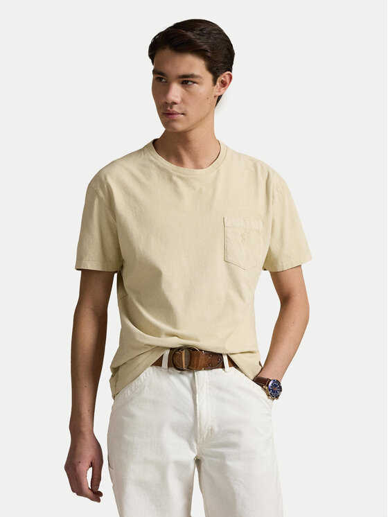 Polo Ralph Lauren Polo Ralph Lauren Póló 710969628007 Bézs Custom Slim Fit
