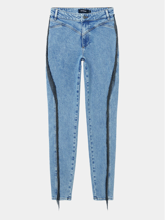 Desigual Desigual Τζιν Lena 24SWDD70 Μπλε Skinny Fit