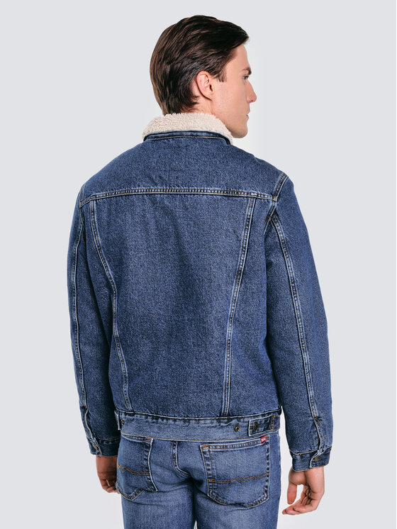 BIG STAR BIG STAR Kurtka zimowa RUBEN Niebieski Basic Fit