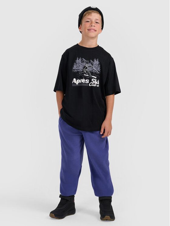 4F 4F T-Shirt APRES SKI Czarny Loose Fit